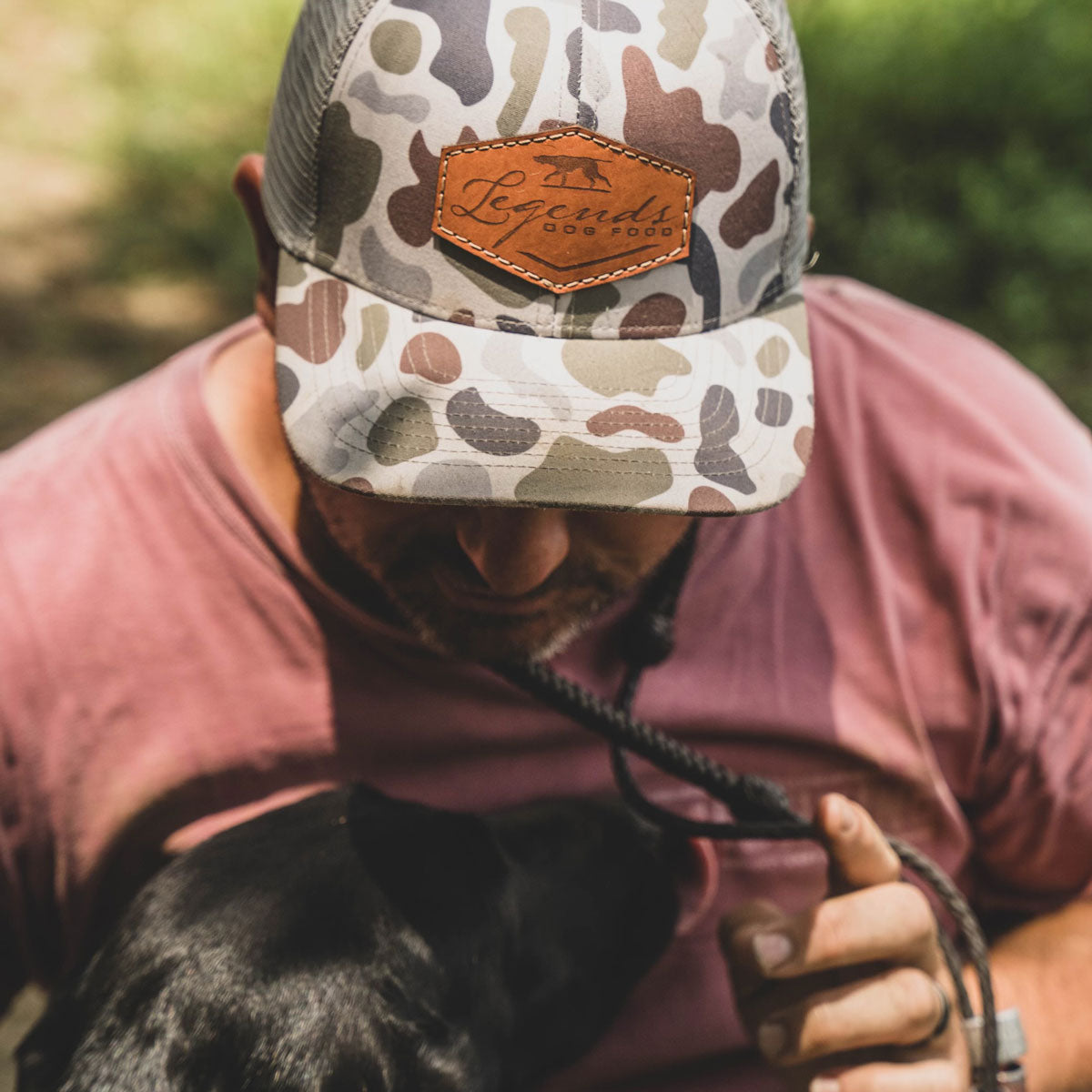 Brackish/Smoke Leather Patch Hat