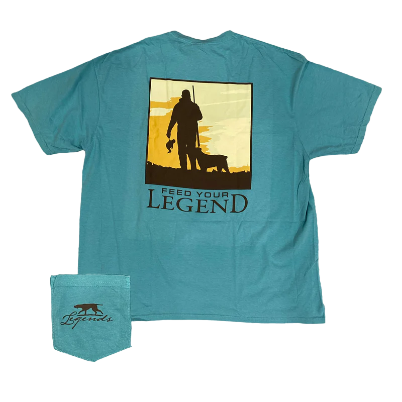 LEGENDS FEED YOUR LEGEND S/S CC T-SHIRT W/ POCKET SEAFOAM